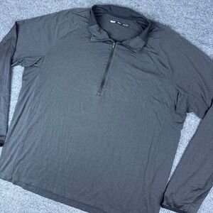 REI Co Op Quarter Zip Pullover Long Sleeve Athletic Shirt‎ Men's XXLarge Grey